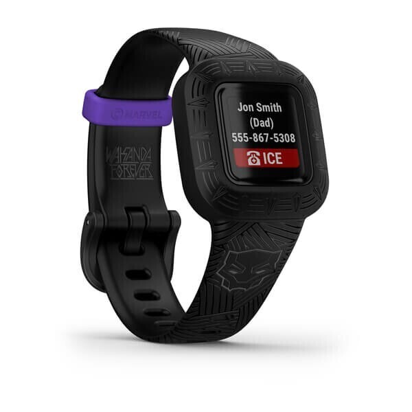 Фитнес-браслет Garmin Vivofit Jr. 3 Marvel Black Panther