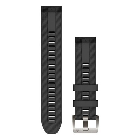 Ремешок Garmin Marq Silicone Rubber Strap Black 22 мм