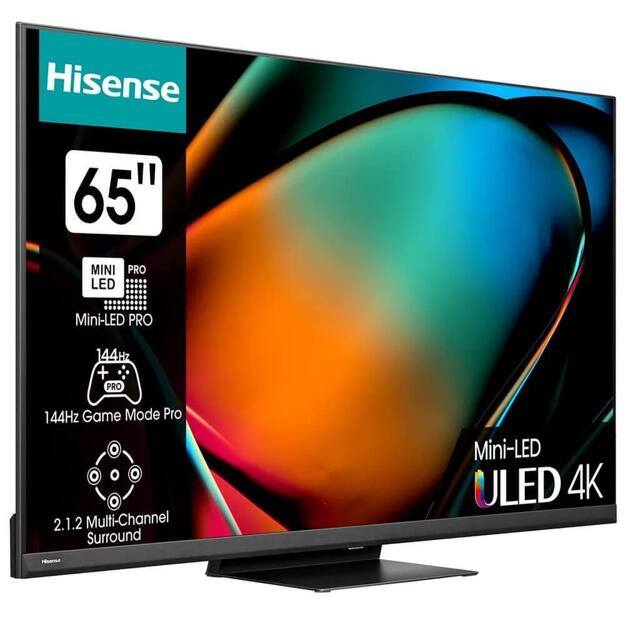 Телевизор Hisense 65" 65U8KQ: 65 дюйма, 4K, Mini LED, ULED, 120Гц