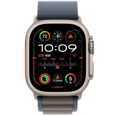 Умные часы Apple Watch Ultra 2 49мм Titanium S текстильный ремешок синий Alpine