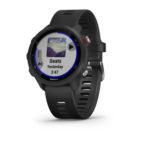 Умные часы Garmin Forerunner 245 Music черные с черным ремешком