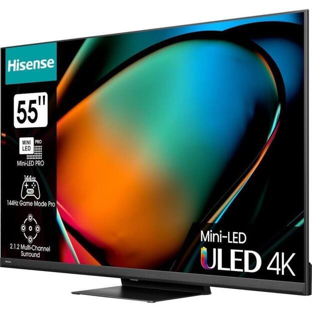 Телевизор Hisense 55" 55U8KQ: 55 дюйма, 4K, Mini LED, ULED, 120Гц