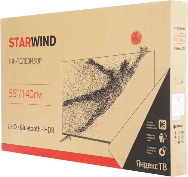 Телевизор LED Starwind 55" SW-LED55UG403: 55 дюйма, 4K, Smart TV, DVB-T2