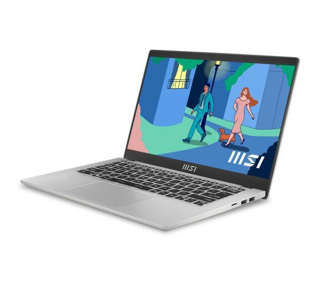 Ноутбук MSI Modern 14" (i3-1215U, 8GB, 256GB SSD, IPS) серебристый