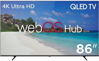 Телевизор BQ 86" 86FSU02B: 86 дюйма, Full HD, Smart TV, DVB-T2