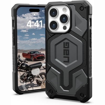 Чехол UAG Monarch Pro для iPhone 15 Pro Silver