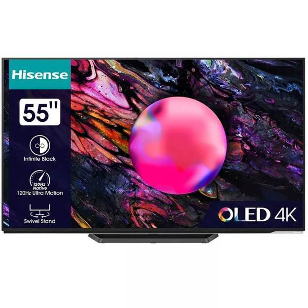 Телевизор Hisense 55A85K 2023: 55 дюйма, 4K, OLED, 120Гц