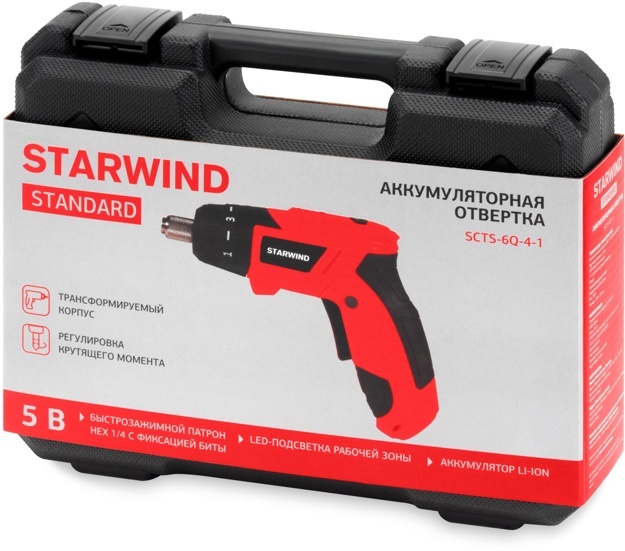 Отвертка аккум. Starwind  SCTS-6Q-4-1