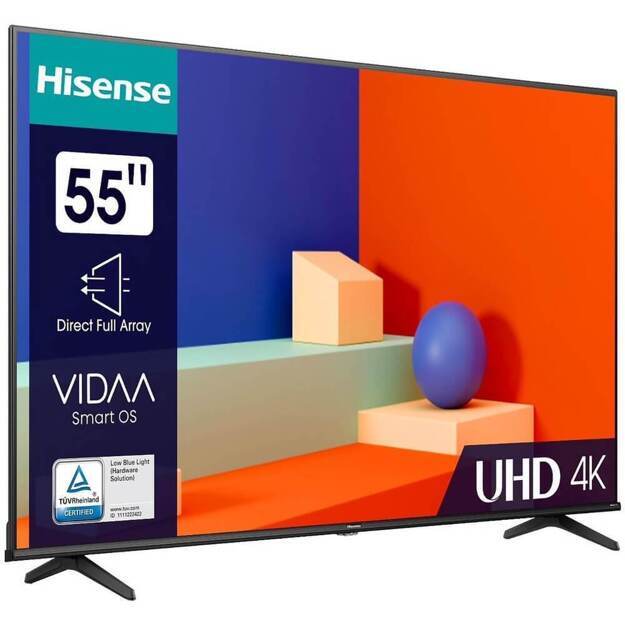 Телевизор Hisense 55A6K: 55 дюйма, 4K, Smart TV, DVB-T2