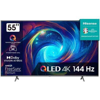 Телевизор Hisense 55" 55E7KQ PRO: 55 дюйма, 4K, QLED, 120Гц