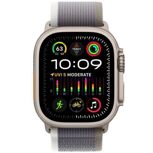 Умные часы Apple Watch Ultra 2 49мм Titanium M/L зелёный/серый ремешок Trail