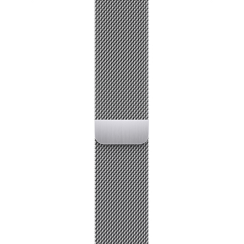 Ремешок Apple Milanese Loop для Apple Watch 45 мм серебристый