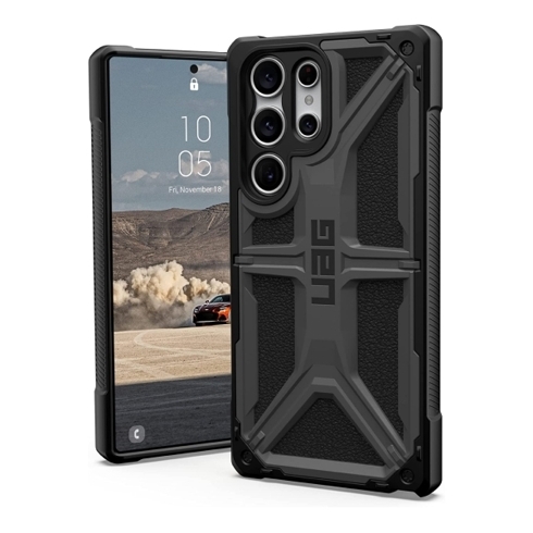 Чехол UAG Monarch для Samsung Galaxy S23 Ultra серебристый