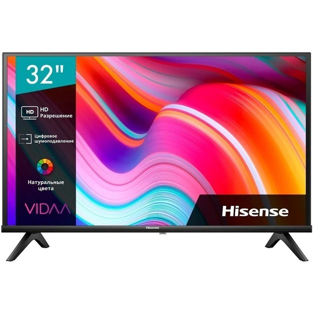 Телевизор Hisense 32A4K: 32 дюйма, HD Ready, Smart TV, VIDAA, Wi-Fi