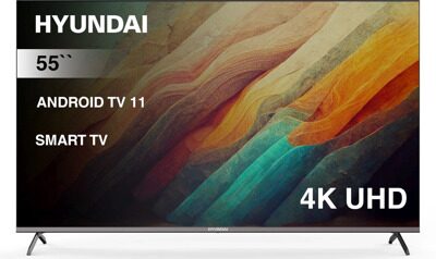 Телевизор LED Hyundai 55" H-LED55BU7006: 55 дюйма, 4K, Smart TV, DVB-T2