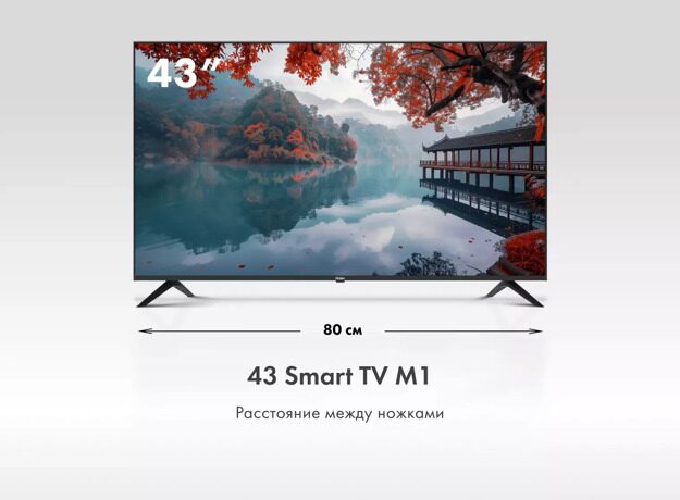 Телевизор LED Haier 43" 43 Smart TV: 43 дюйма, Full HD, Smart TV, DVB-T2