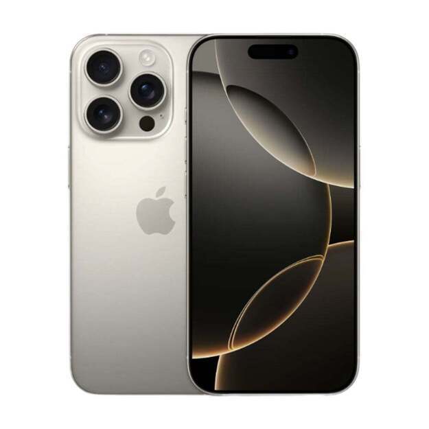 iPhone 16 Pro 128 ГБ, Натуральный титан