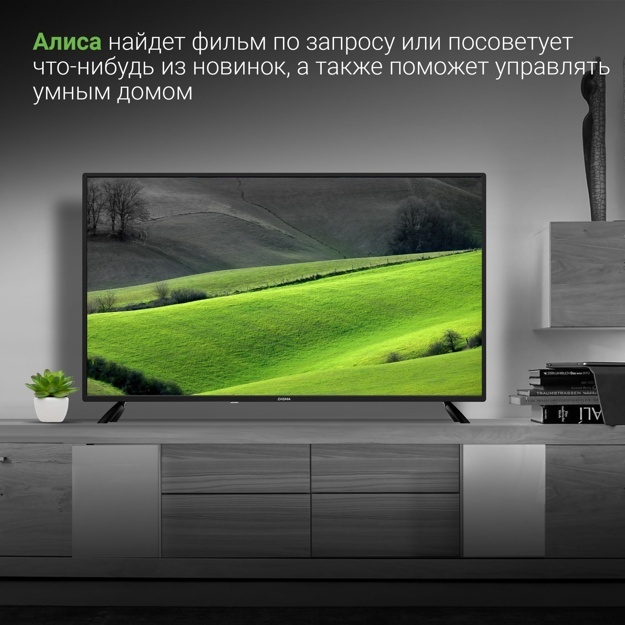 Телевизор LED Digma 40" DM-LED40SBB31: 40 дюйма, Full HD, DVB-T2