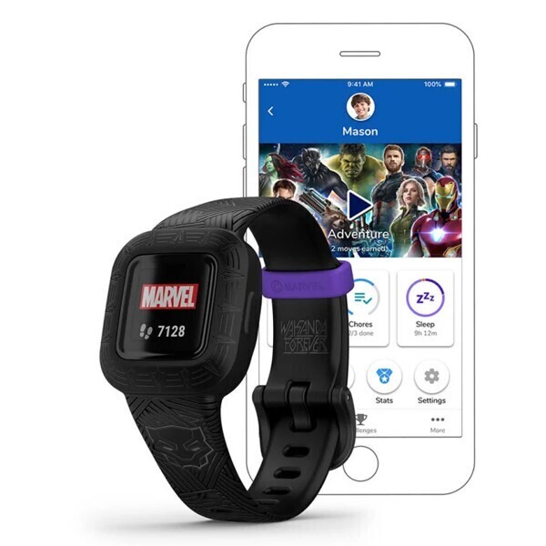 Фитнес-браслет Garmin Vivofit Jr. 3 Marvel Black Panther