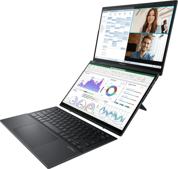 Ноутбук Asus ZenBook Duo UX8406MA-QL339W серый