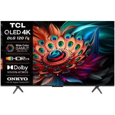 Телевизор TCL 50" 50C655: 50 дюйма, 4K, QLED, 120Гц