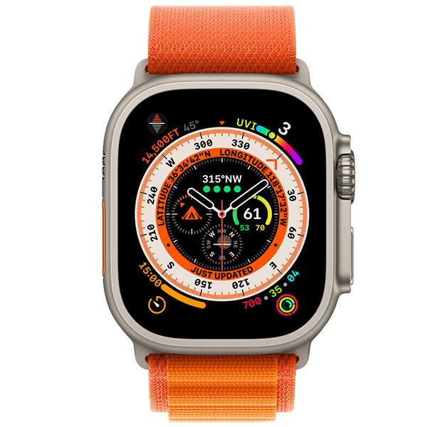 Ремешок Apple Alpine Loop для Apple Watch Ultra 49 мм Orange Размер L