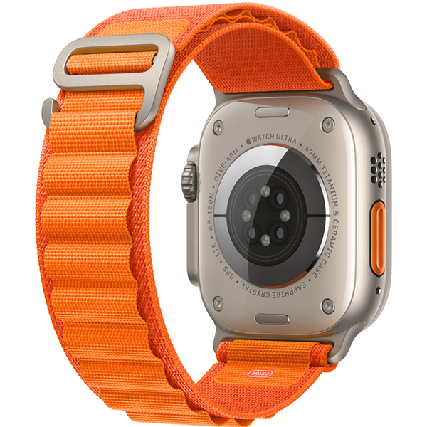 Ремешок Apple Alpine Loop для Apple Watch Ultra 49 мм Orange Размер L