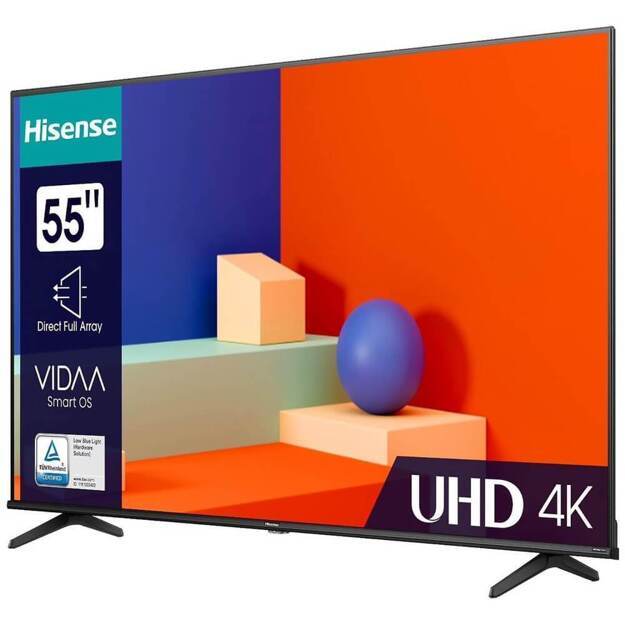 Телевизор Hisense 55A6K: 55 дюйма, 4K, Smart TV, DVB-T2