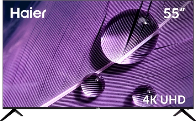 Телевизор LED Haier 55" Smart TV S1: 55 дюйма, 4K, Smart TV