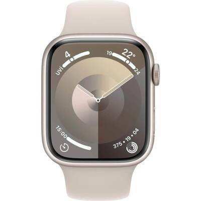 Умные часы Apple Watch Series 9 45мм сияющая звезда S/M спортивный ремешок