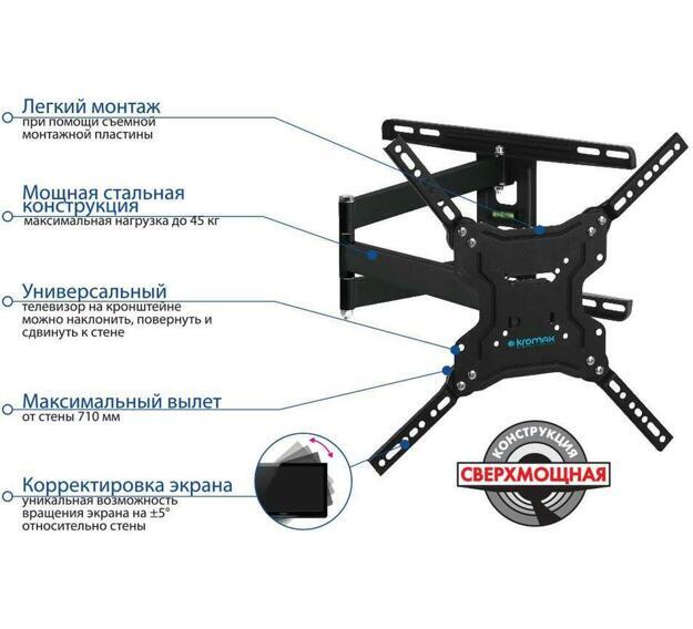 Кронштейн для телевизора Kromax DIX-19