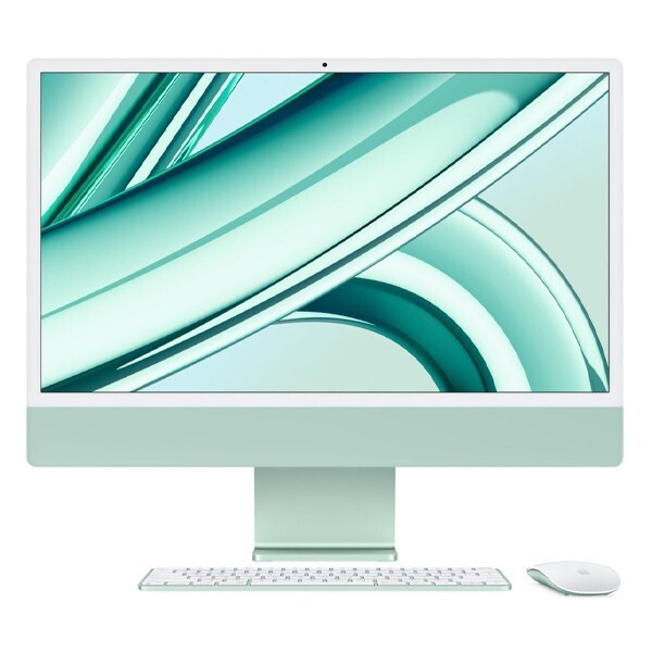 Моноблок Apple iMac 24" Retina 4,5K, M3 (8C CPU, 10C GPU), 8 ГБ, 256 ГБ SSD, зеленый