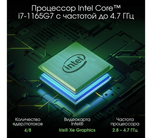 Ноутбук Digma Pro Sprint M 15.6" (i7-1165G7, 16GB, 512GB SSD, IPS) синий