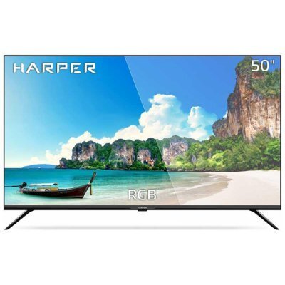 Телевизор Harper 50U751TS: 50 дюйма, 4K, Smart TV, DVB-T2