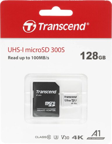 Флеш карта microSDXC 128GB Transcend TS128GUSD300S-A