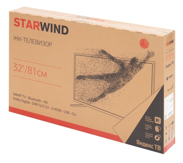 Телевизор LED Starwind 32" SW-LED32SG300: 32 дюйма, HD, DVB-T2