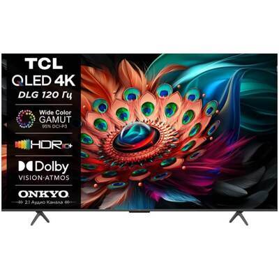 Телевизор TCL 55" 55C655: 55 дюйма, 4K, QLED, 120Гц