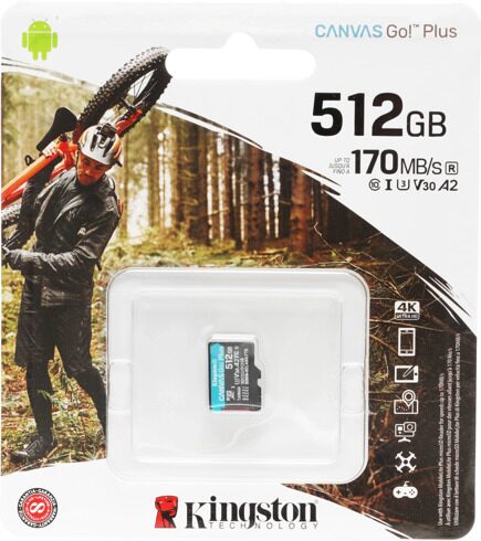 Флеш карта microSDXC 512GB Kingston SDCG3/512GBSP