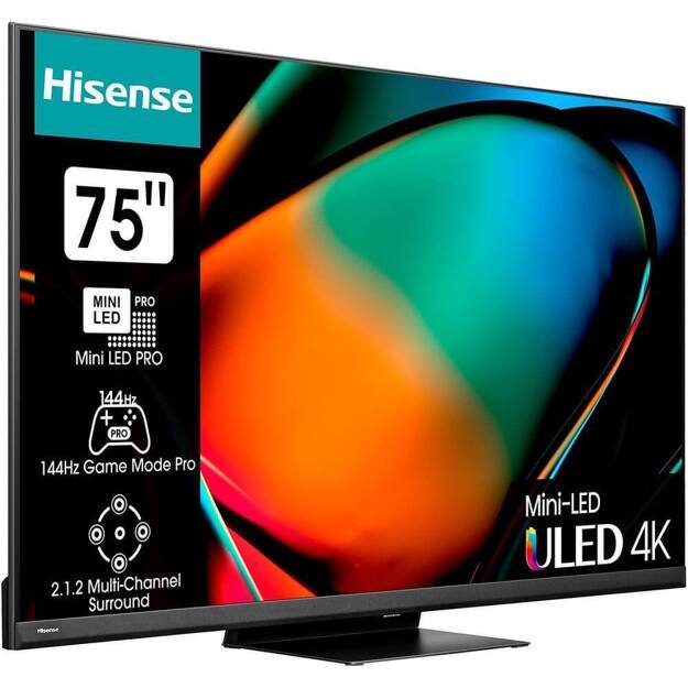 Телевизор Hisense 75" 75U8KQ: 75 дюйма, 4K, Mini LED, ULED, 120Гц