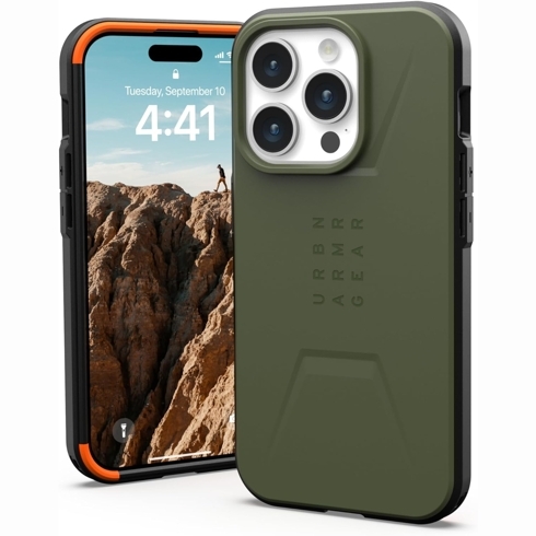 Чехол UAG Civilian для iPhone 15 Pro Olive Drab