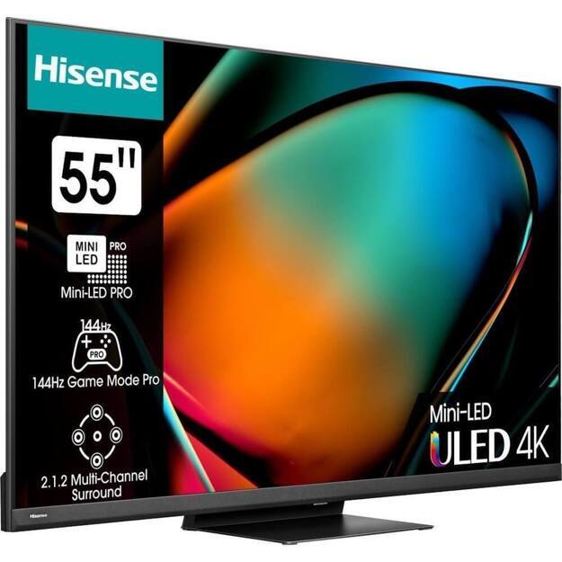 Телевизор Hisense 55" 55U8KQ: 55 дюйма, 4K, Mini LED, ULED, 120Гц