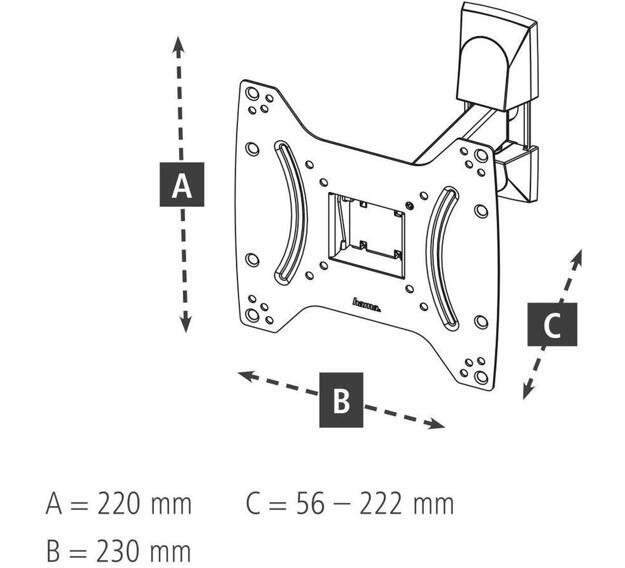 Кронштейн для телевизора Hama 00220821