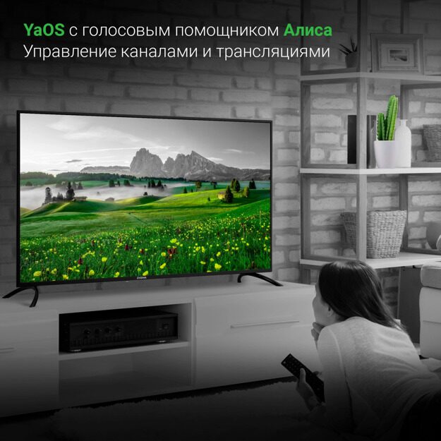 Телевизор LED Digma 50" DM-LED50UBB31: 50 дюйма, 4K, Smart TV, DVB-T2