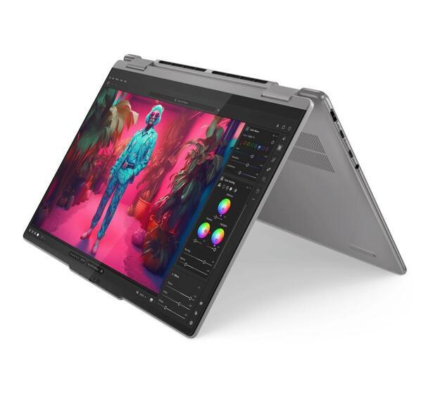 Ноутбук Lenovo Yoga 14" (Ryzen 7 8840HS, 16GB, 1TB SSD, IPS) темно-серый