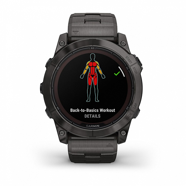 Умные часы Garmin FENIX 7X PRO Sapphire Solar Edition 51 мм титановый угольно-серый корпус с DLC-покрытием и титановым браслетом