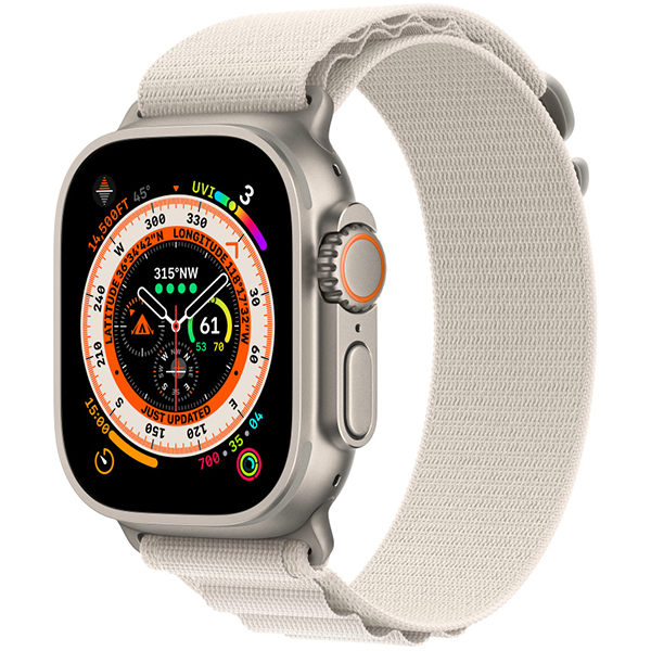 Ремешок Apple Alpine Loop для Apple Watch Ultra 49 мм Starlight Размер M