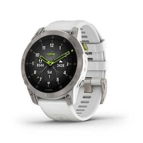 Умные часы Garmin Epix (Gen 2) Sapphire - White Titanium