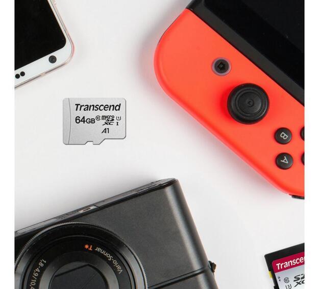 Флеш карта microSDXC 64GB Transcend TS64GUSD300S