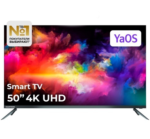 Телевизор Hartens HTY-50U11B-VS: 50 дюйма, 4K, Smart TV, DVB-T2