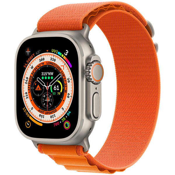 Ремешок Apple Alpine Loop для Apple Watch Ultra 49 мм Orange Размер L